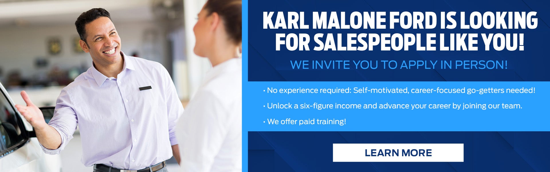 Karl Malone Ford is Hiring